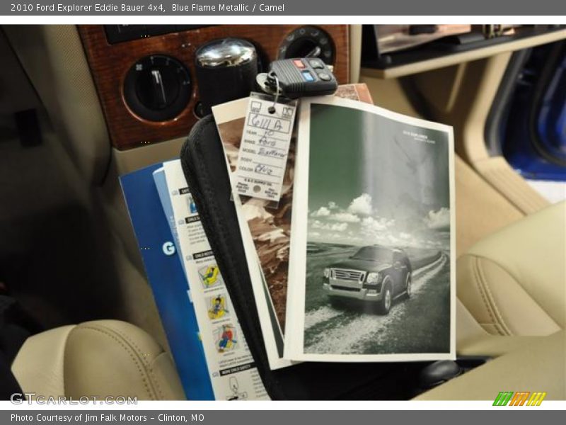 Blue Flame Metallic / Camel 2010 Ford Explorer Eddie Bauer 4x4