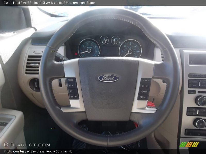Ingot Silver Metallic / Medium Light Stone 2011 Ford Flex SE