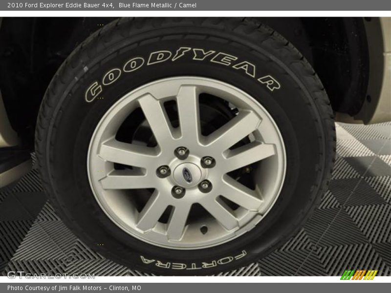 Blue Flame Metallic / Camel 2010 Ford Explorer Eddie Bauer 4x4