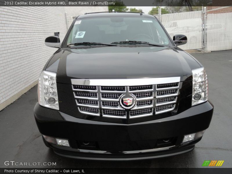 Black Raven / Ebony/Ebony 2012 Cadillac Escalade Hybrid 4WD