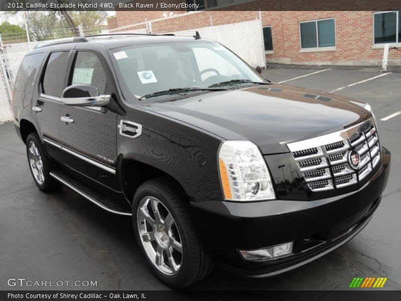 Black Raven / Ebony/Ebony 2012 Cadillac Escalade Hybrid 4WD