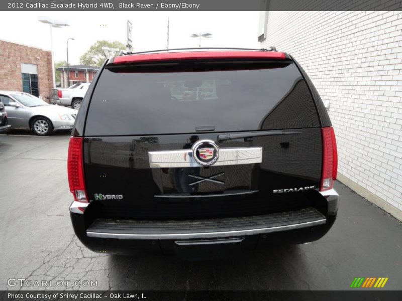 Black Raven / Ebony/Ebony 2012 Cadillac Escalade Hybrid 4WD