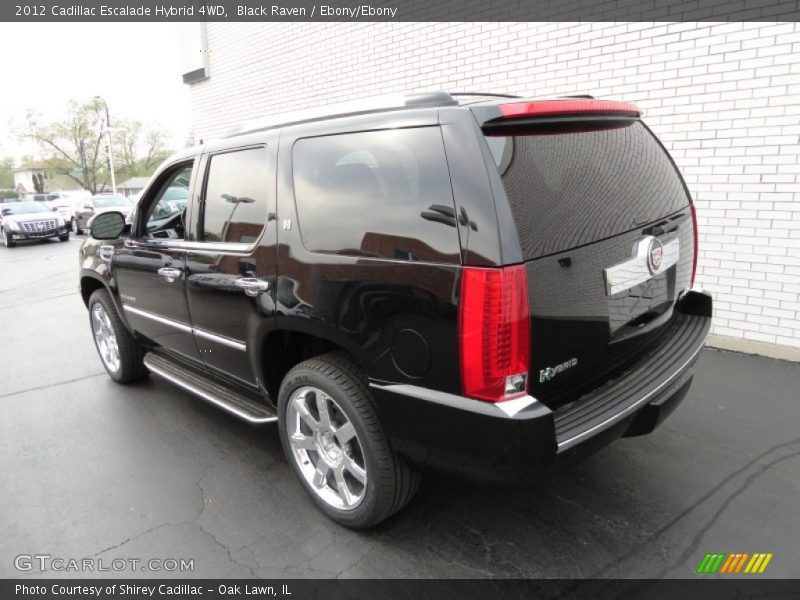 Black Raven / Ebony/Ebony 2012 Cadillac Escalade Hybrid 4WD
