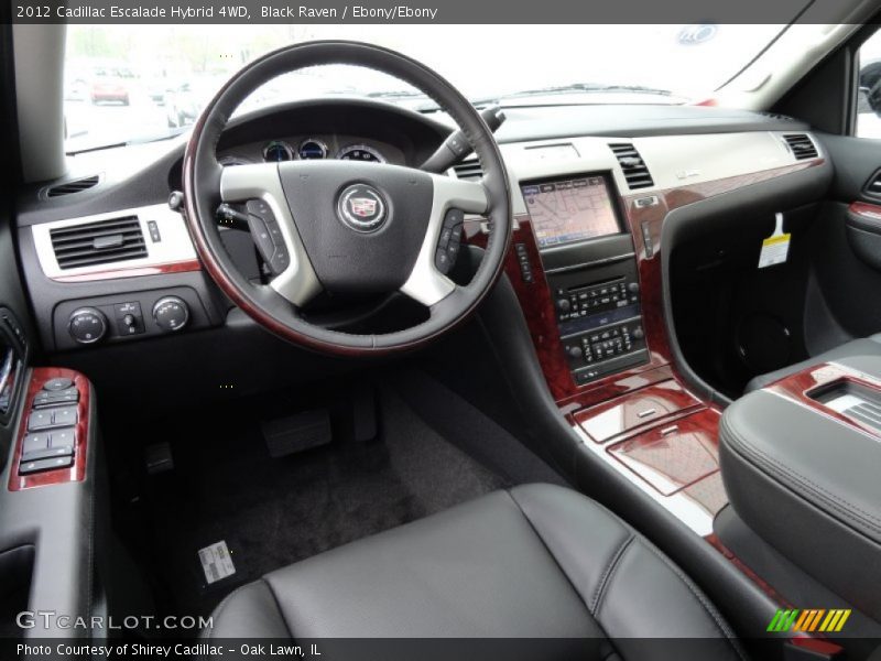 Ebony/Ebony Interior - 2012 Escalade Hybrid 4WD 