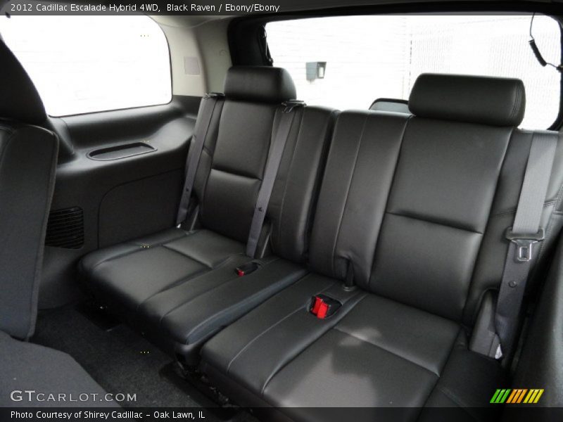 Rear Seat of 2012 Escalade Hybrid 4WD