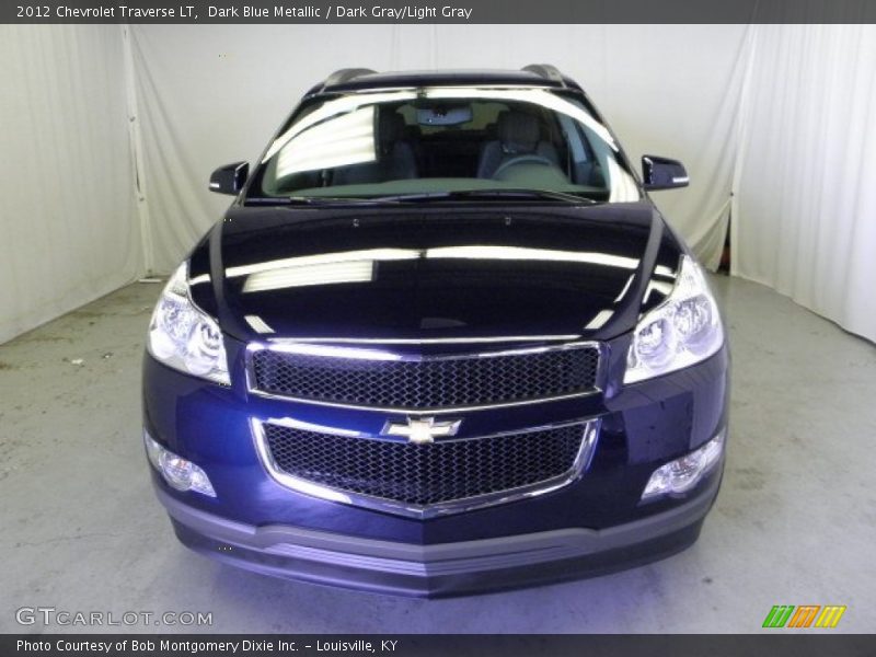 Dark Blue Metallic / Dark Gray/Light Gray 2012 Chevrolet Traverse LT