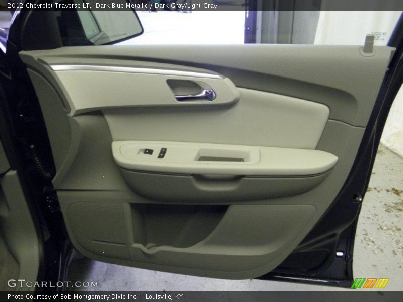 Dark Blue Metallic / Dark Gray/Light Gray 2012 Chevrolet Traverse LT