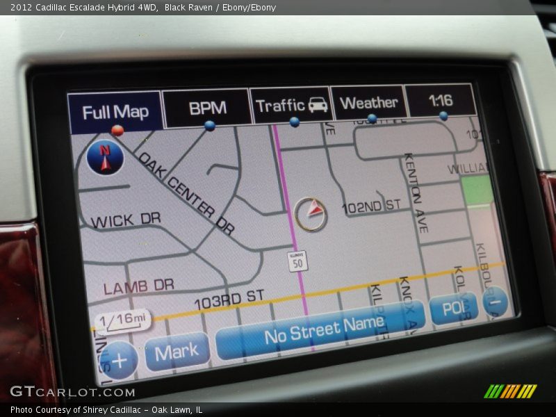Navigation of 2012 Escalade Hybrid 4WD