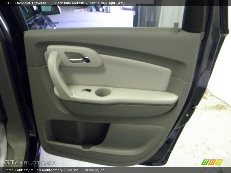 Dark Blue Metallic / Dark Gray/Light Gray 2012 Chevrolet Traverse LT