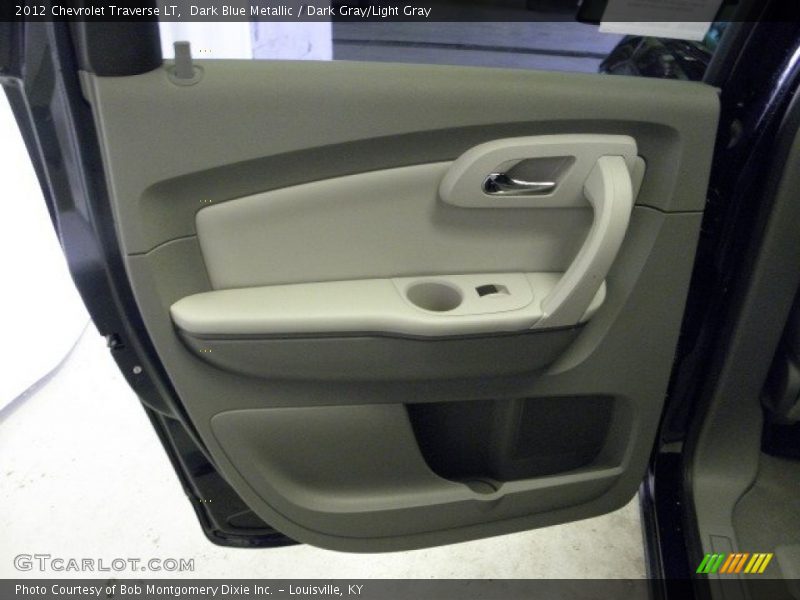Dark Blue Metallic / Dark Gray/Light Gray 2012 Chevrolet Traverse LT
