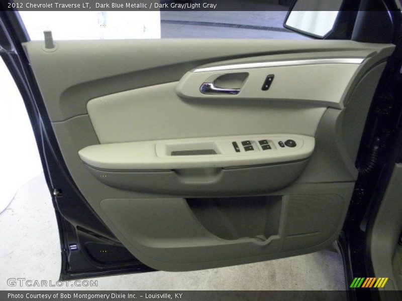 Dark Blue Metallic / Dark Gray/Light Gray 2012 Chevrolet Traverse LT