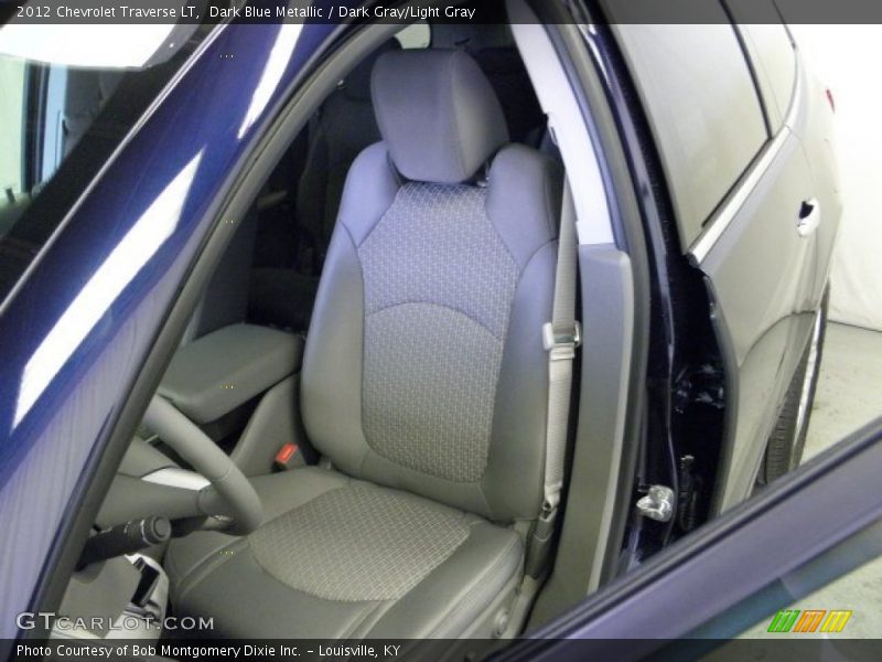 Dark Blue Metallic / Dark Gray/Light Gray 2012 Chevrolet Traverse LT