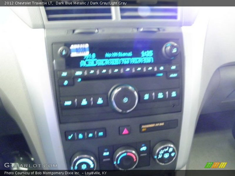 Dark Blue Metallic / Dark Gray/Light Gray 2012 Chevrolet Traverse LT