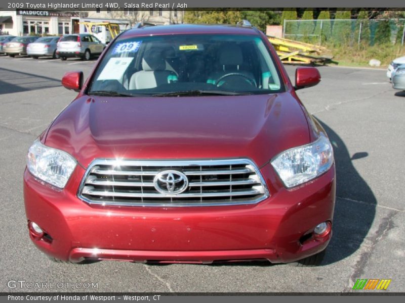 Salsa Red Pearl / Ash 2009 Toyota Highlander Limited 4WD