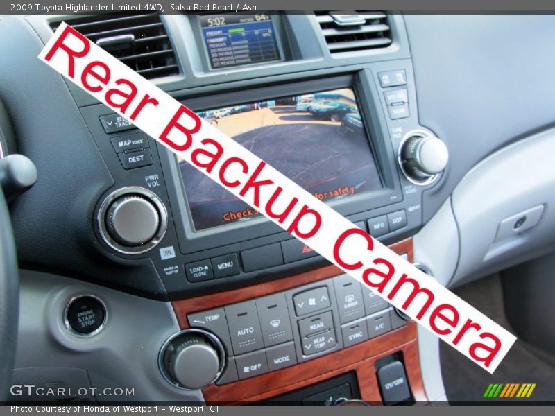 Salsa Red Pearl / Ash 2009 Toyota Highlander Limited 4WD