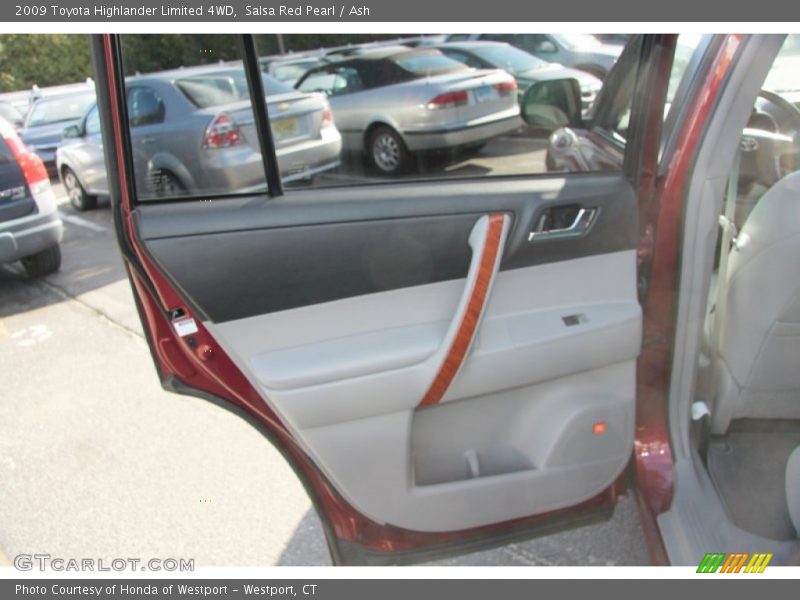 Salsa Red Pearl / Ash 2009 Toyota Highlander Limited 4WD