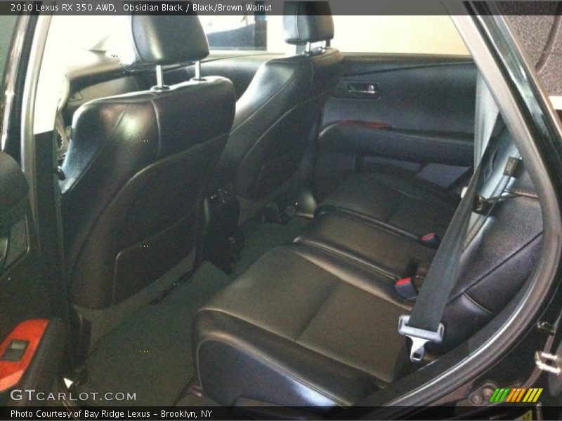 Obsidian Black / Black/Brown Walnut 2010 Lexus RX 350 AWD
