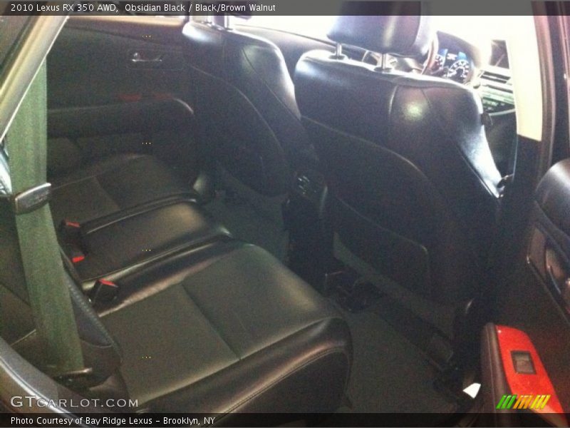 Obsidian Black / Black/Brown Walnut 2010 Lexus RX 350 AWD