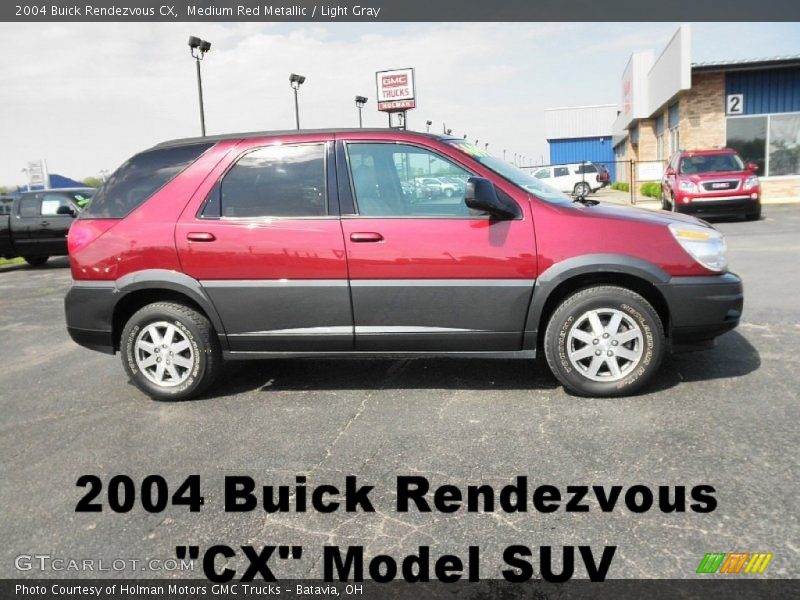 Medium Red Metallic / Light Gray 2004 Buick Rendezvous CX