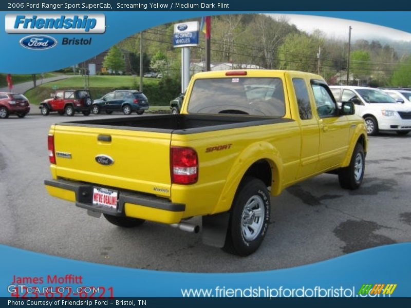 Screaming Yellow / Medium Dark Flint 2006 Ford Ranger Sport SuperCab
