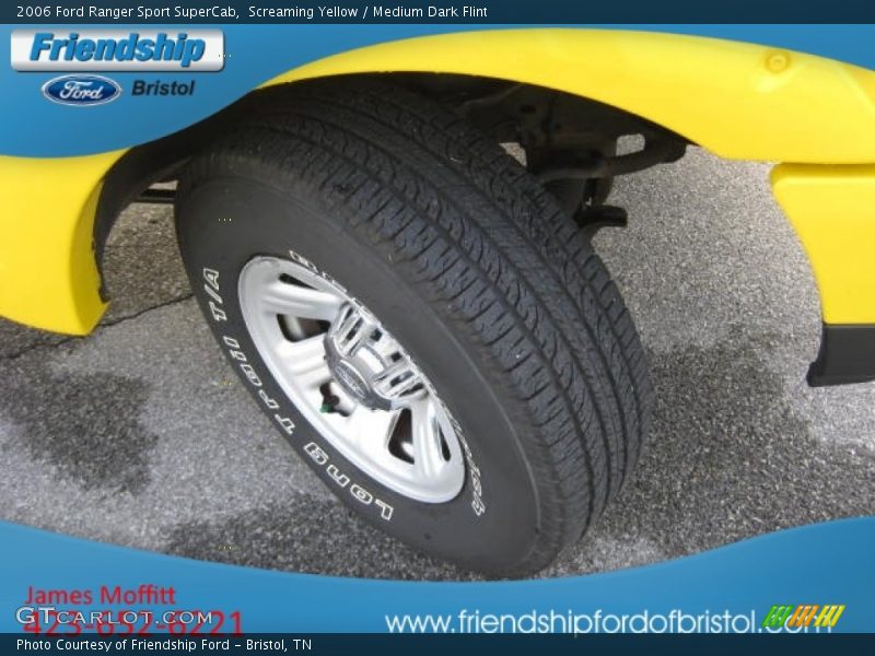 Screaming Yellow / Medium Dark Flint 2006 Ford Ranger Sport SuperCab
