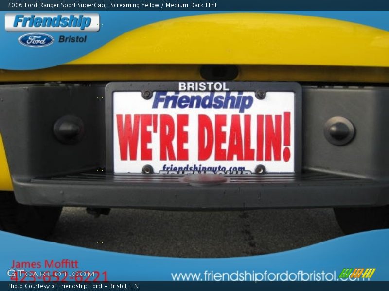 Screaming Yellow / Medium Dark Flint 2006 Ford Ranger Sport SuperCab