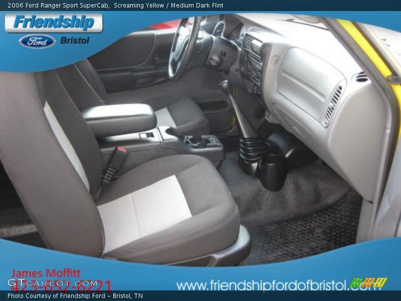 Screaming Yellow / Medium Dark Flint 2006 Ford Ranger Sport SuperCab
