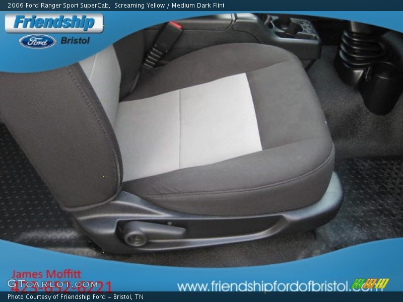 Screaming Yellow / Medium Dark Flint 2006 Ford Ranger Sport SuperCab