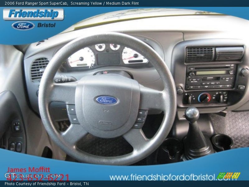 Screaming Yellow / Medium Dark Flint 2006 Ford Ranger Sport SuperCab