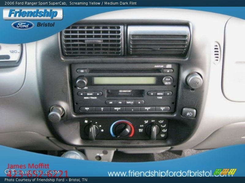 Screaming Yellow / Medium Dark Flint 2006 Ford Ranger Sport SuperCab