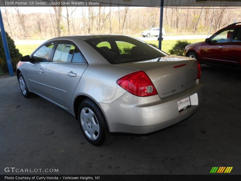 Liquid Silver Metallic / Ebony 2006 Pontiac G6 Sedan