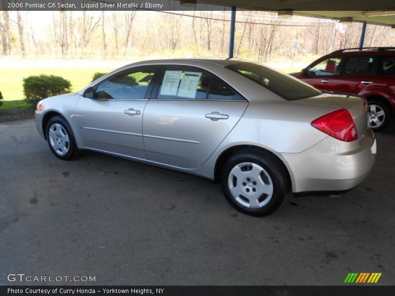 Liquid Silver Metallic / Ebony 2006 Pontiac G6 Sedan