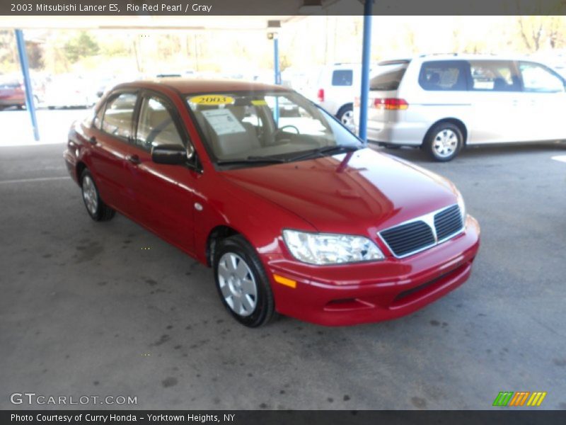 Rio Red Pearl / Gray 2003 Mitsubishi Lancer ES