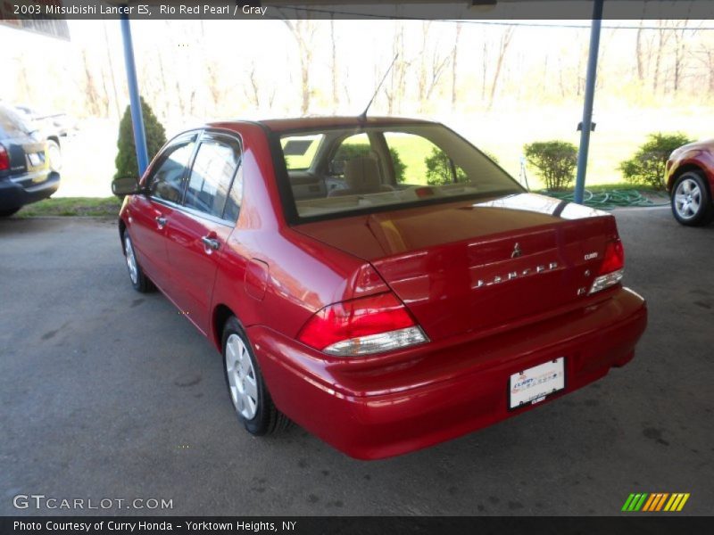 Rio Red Pearl / Gray 2003 Mitsubishi Lancer ES