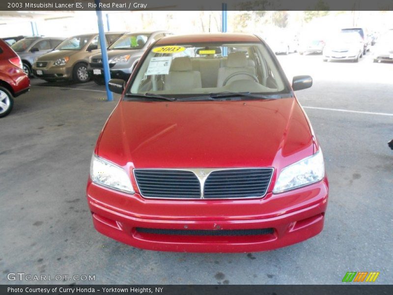 Rio Red Pearl / Gray 2003 Mitsubishi Lancer ES