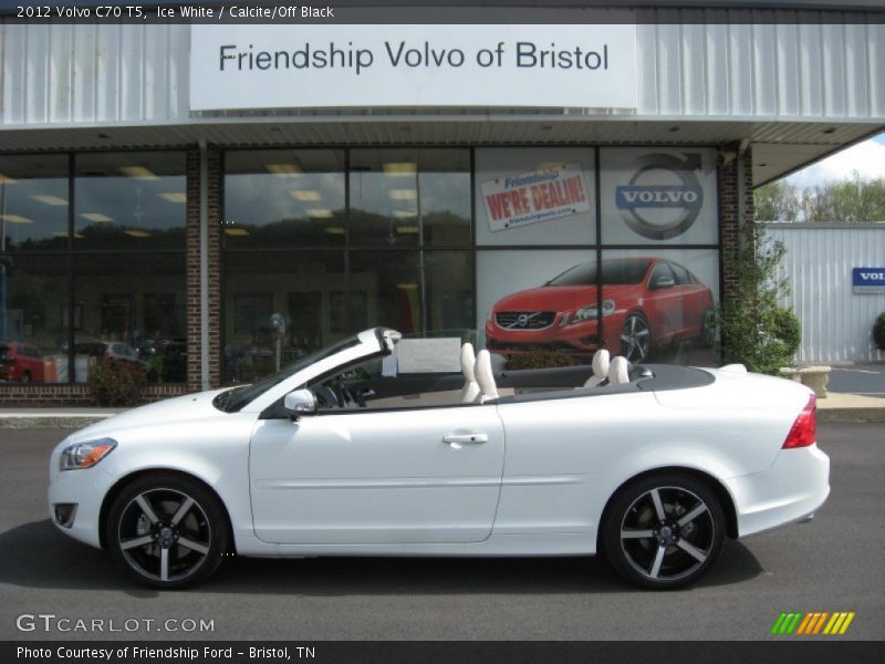 Ice White / Calcite/Off Black 2012 Volvo C70 T5
