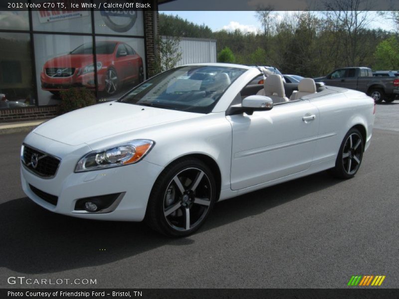 Ice White / Calcite/Off Black 2012 Volvo C70 T5