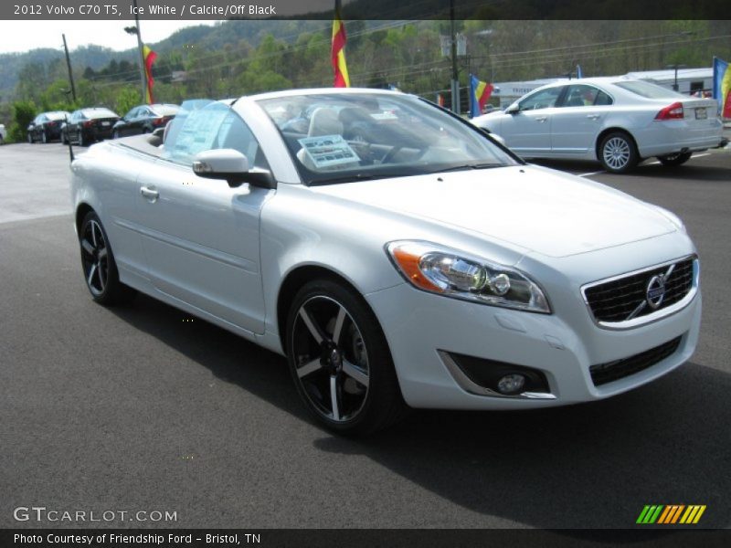 Ice White / Calcite/Off Black 2012 Volvo C70 T5