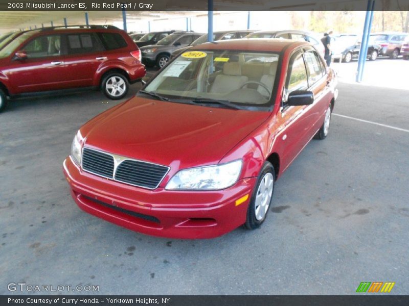 Rio Red Pearl / Gray 2003 Mitsubishi Lancer ES