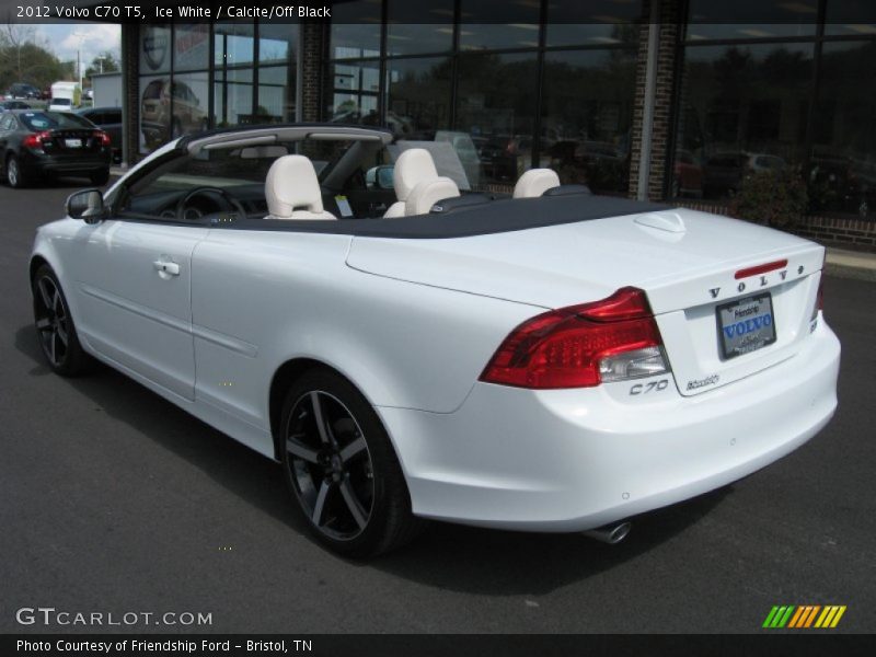 Ice White / Calcite/Off Black 2012 Volvo C70 T5