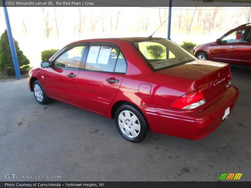 Rio Red Pearl / Gray 2003 Mitsubishi Lancer ES
