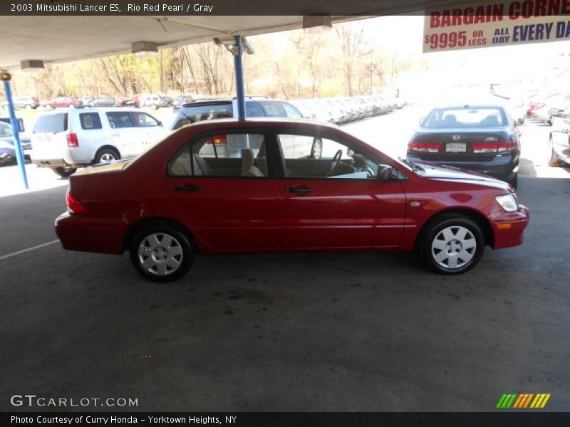 Rio Red Pearl / Gray 2003 Mitsubishi Lancer ES