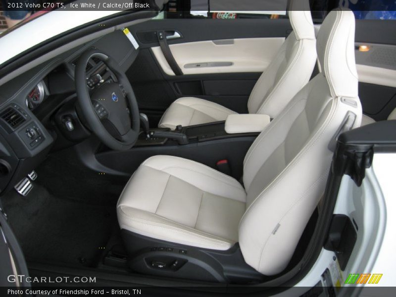 Ice White / Calcite/Off Black 2012 Volvo C70 T5