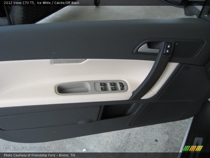 Ice White / Calcite/Off Black 2012 Volvo C70 T5