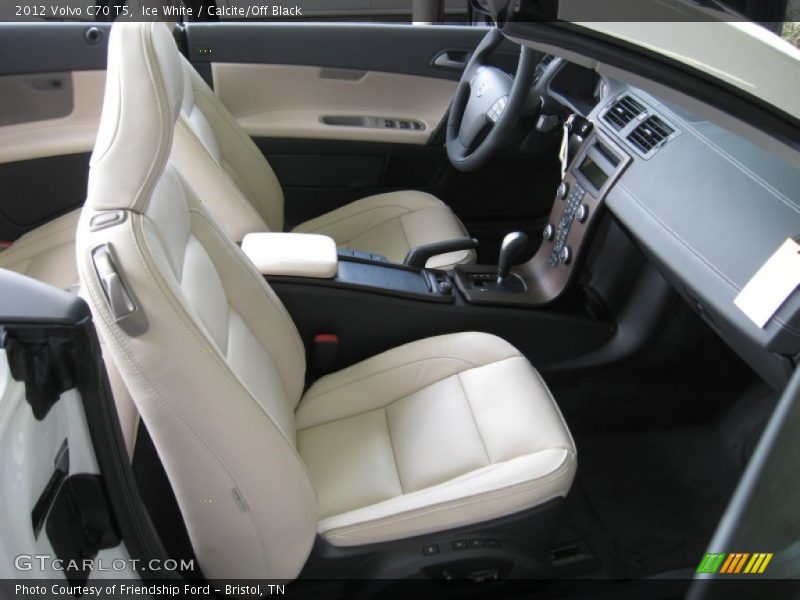 Ice White / Calcite/Off Black 2012 Volvo C70 T5
