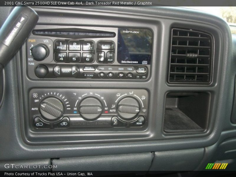 Dark Toreador Red Metallic / Graphite 2001 GMC Sierra 2500HD SLE Crew Cab 4x4