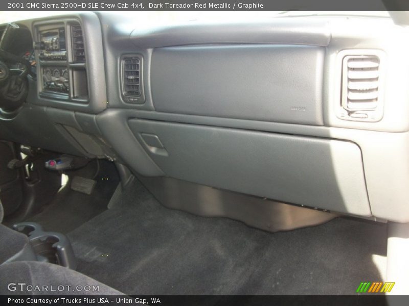 Dark Toreador Red Metallic / Graphite 2001 GMC Sierra 2500HD SLE Crew Cab 4x4