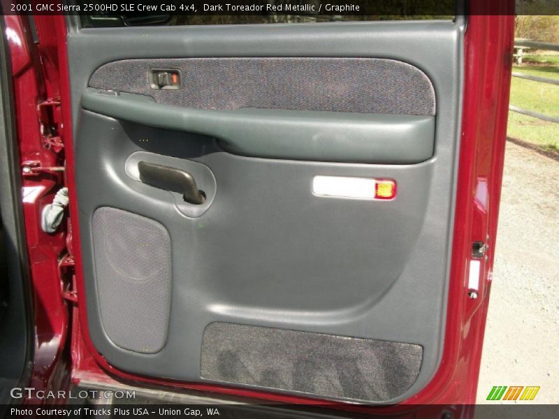 Dark Toreador Red Metallic / Graphite 2001 GMC Sierra 2500HD SLE Crew Cab 4x4