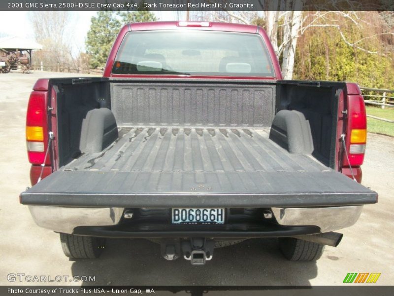 Dark Toreador Red Metallic / Graphite 2001 GMC Sierra 2500HD SLE Crew Cab 4x4