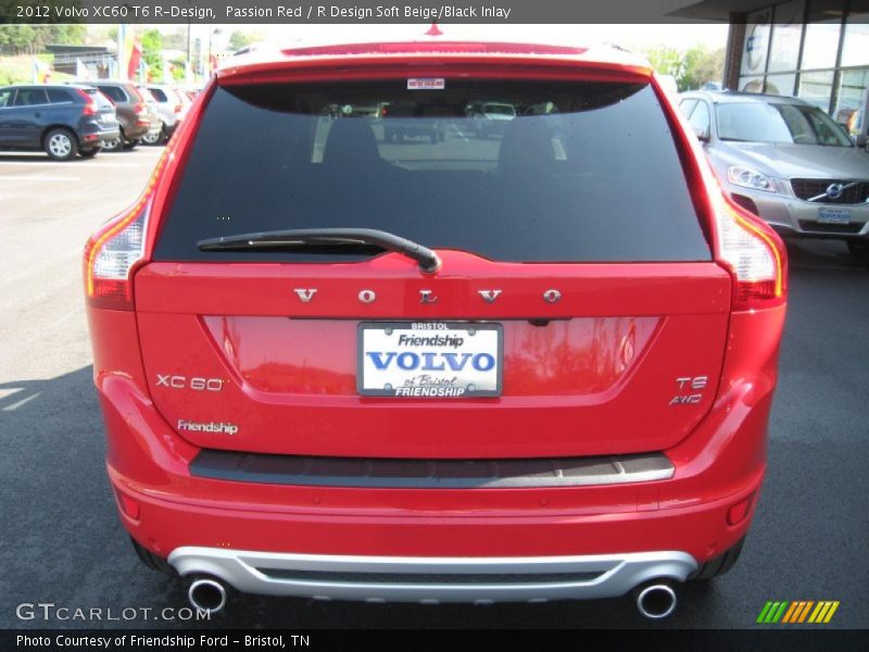 Passion Red / R Design Soft Beige/Black Inlay 2012 Volvo XC60 T6 R-Design